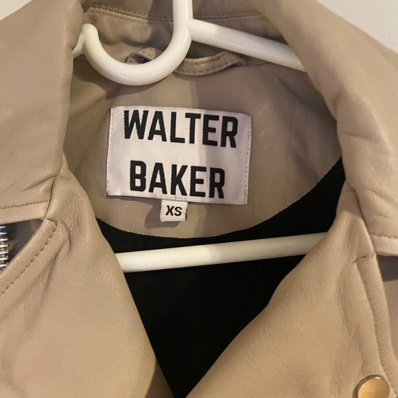 NWOT Walter Baker Kingsley Leather Biker Jacket Size XS - Picture 3 of 9